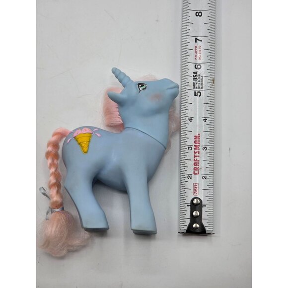 Vtg 1987 G1 MLP Sundae Best Coco Berry Unicorn 3D Ice Cream Cone - Picture 4 of 8